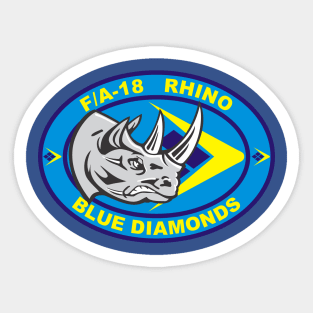 VFA-146 Blue Diamonds - Rhino Sticker